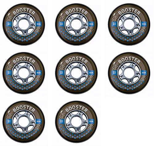 K2 Booster Skate Allround Fitness Rollen 8 Stück 80mm/82A (2 x 30F3007.1.1)