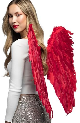 Boland - Engel Federflügel 65 x 65 cm | Flügel für Kostüme, Karneval, Halloween und Mottoparty