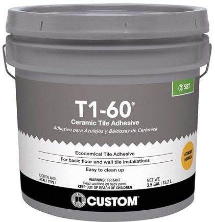 Custom Building Products T1-60 Ceramic Tile Adhesive 3.5 gal.