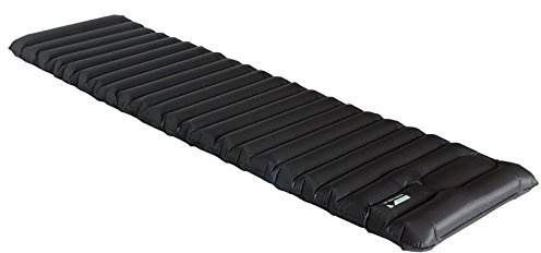 High Peak Matte Dayton, aufblasbare Leichtgewicht-Luftmatratze, integrierte Fußpumpe, Isomatte, für Camping, Festival, Reisen, Trekking, Strand, inkl. Packsack, ultraleicht, klein verpackt, 1200g