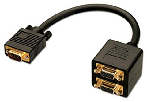 LINDY VGA Splitterkabel 2 Port Schwarz