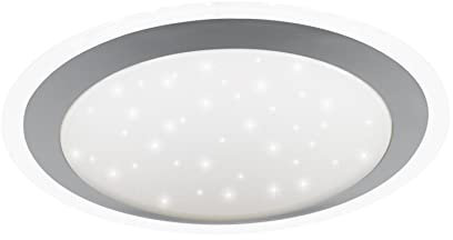 ACTION by WOFI 912101066340 A Deckenleuchte, Metall, 11 W, Integriert, weiß, 34 x 34 x 8.5 cm