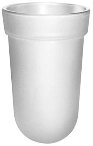 EMCO Polo Bürstenglas für WC-Bürstengarnitur, Toilettenbürsten-Behälter aus Glas, Ersatzbürstenglas