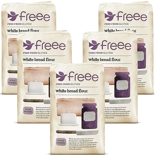 Doves Farm Gluten Free White Bread Flour 1 kg (Pack of 5)