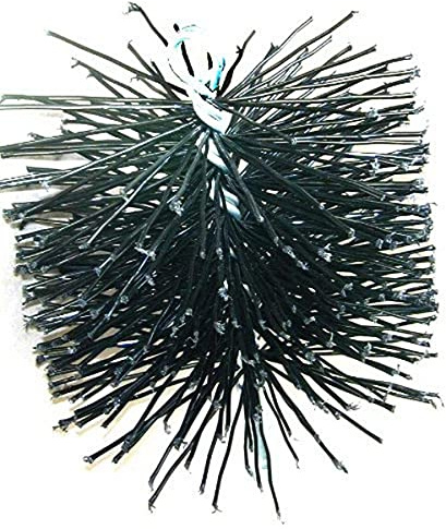 RUTLAND PRODUCTS Chimney Sweep 6 in. Round Cleaning Poly Brush, Metal, Black, 15.72 x 15.72 x 24.45 cm