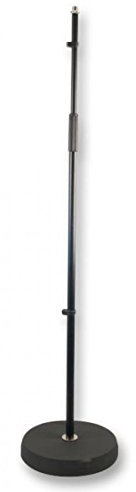 Microphone Stand, Round Base, Black