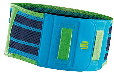 BAUERFEIND, 1 Unisex Rücken-Sportbandage, Für Ball- und Rückschlagsportarten, Leichtathletik, Schutz vor Überlastungen, Silikonpad, Gr. L, Rivera, 11489441260013