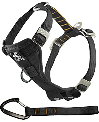 Kurgo TRU-Fit Hundegeschirr, Crash-Test-erprobtes Auto-Sicherheitsgurt, Für Hunde von 2 bis 5 kg, Größe L, Schwarz