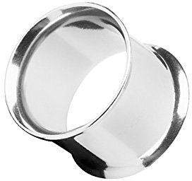 Piercingfaktor Flesh Tunnel Ear Plug Ohr Piercing Tribal Double Flared Plug aus Edelstahl