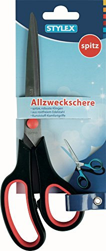 Stylex 42704 Ciseaux Multi-usages, en Acier Inoxydable, Rouge, 21 x 10,5 x 1,2 cm