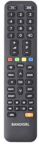 Meliconi 1417 Télécommande de rechange (non originale) compatible avec toutes les fonctions pour Numérique Terrestream : I-Can (ICAN) 1110 SV Storm Snow TIVU' SAT ICAN 3820 T 1100 T