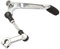 sourcing map 28cm Plateada Palanca de Cambio para Moto Gn 12,5mm Agujero