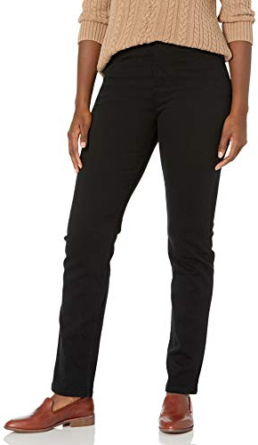 Gloria Vanderbilt womens Amanda Classic High Rise Tapered Jean, Black, 22 Plus Short