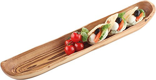 Olivenholz Baguetteschale/Salatschale | Gr. ca. 46 cm x 8 cm