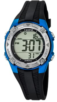 CALYPSO Reloj Infantil K5685/5 Digital Crush Caja de Caucho Multi Correa de Caucho Negro