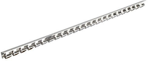 Kerbl Hakenleiste für PVC-Streifenvorhang (100cm, Zubehör für PVC-Vorhang, aus Edelstahl AISI 304) 291157