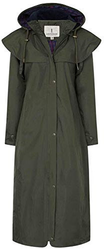 LightHouse Outback Women's Full-Length Waterproof Raincoat - Lightweight, Durable, Stylish - Perfect for Outdoor Adventures - Fern - 14