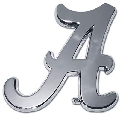 University of Alabama Chrome Metal Car Emblem