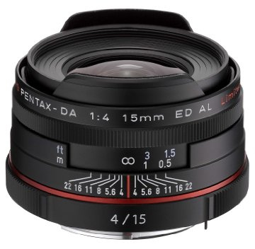 Pentax 21740 HD DA Objectif 15 mm f/4.0 Noir