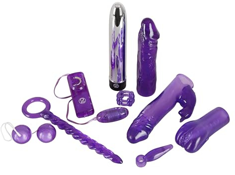 You2Toys Purple Appetizer - 9-teilige Box für Frauen, Männer und Paare, Geschenk-Set mit verschiedenen Sextoys für Anfänger und Profis, lila