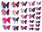 Art mural papillons 3D 12x, décoration magnétique à coller sur le mur, décoration colorée pour la maison, la chambre à coucher, le salon, la crèche