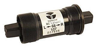 Tange Seiki ln-3912 Englisch quadratisch Verjüngung JIS Innenlager 68 x 103-122 mm BB, Ln-3912, schwarz, 110.5mm