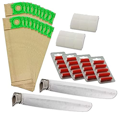 SPARES2GO Vacuum Cleaner Service Kit Compatible With Sebo X Series Vacuum Cleaners (Includes 20 Bags, 4 x Filters & 20 x Fresheners)