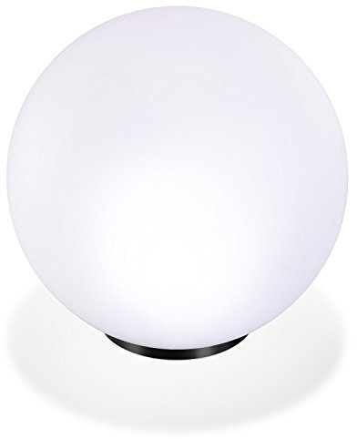 Esotec Solarkugel Multicolor, 7 Farben, D=30cm, Leuchtkugel, Lichtkugel, LED Gartenkugel, Akku, Bodenleuchte, Gartendeko, Solarleuchten, Kugelleuchten, 6500K, Winterfest, Outdoor, außen, 102610