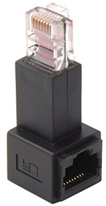 chenyang RJ45 8P8C FTP STP UTP Cat 5e Lan Ethernet Network Extension Adapter 90 Degree Right Angled