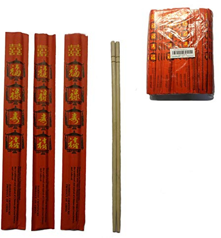 JapanBargain 3776, Disposable Bamboo Wood Chopsticks Chop Sticks Individual Packed, 150 Pair
