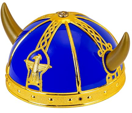 WIDMANN MILANO PARTY FASHION - Wikinger Helm für Kinder, aus Hartplastik, Kopfbedeckung, Accessoire, Karneval