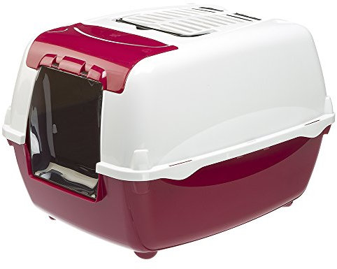 Ferplast Bella Cabrio - Casetta per Gatti, Colore: Bordeaux