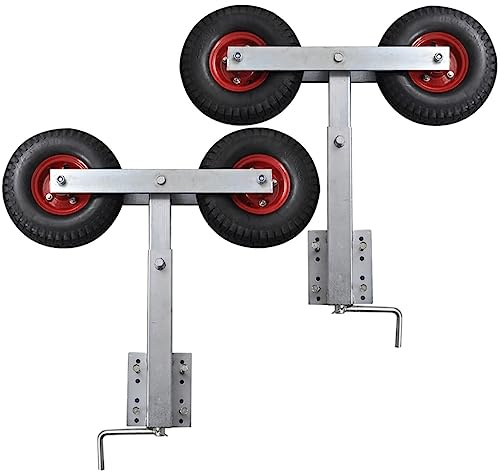 Dubbla stödhjul för båtsläp (Bog stöd) set med 2 st 59 - 84 cm