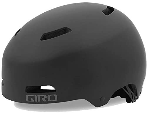 Giro Quarter FS Helm, strapazierfähig mit Polyurethan-Stoßfänger, ideal für Skatepark & Reitwege, bietet Schutz & Komfort, Farbe: Schwarz, Größe: M