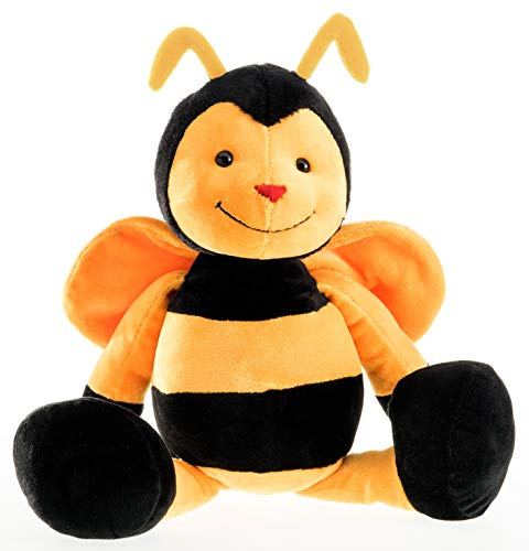 Schaffer 4353 - Plüsch Biene Bine - Kuscheltier - Größe (L) 38 cm | Extra weich - Waschbar bei 30 °C - DIN EN 71 geprüft - Ab Geburt geeignet - Hochwertige Verarbeitung