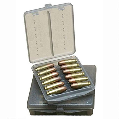 MTM Case-Gard Munitionstasche für 18 Schüsse, 45 Kaliber (Clear Smoke)