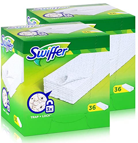 Swiffer Trocken Wischtücher Nachfüllpackung Olympia, 2er Pack (2 x 36 Tücher)