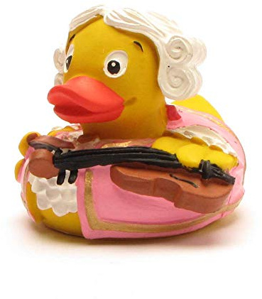 Duckshop I Badeente I Quietscheente I Mozart Ente in pink