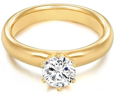 Trilani Damen Ring 925/- Sterling Silber gelbgold