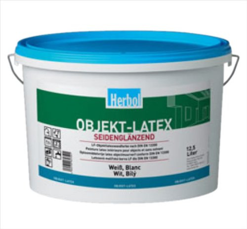 Herbol Objekt-Latex seidenglänzend weiß, 12,5 Liter