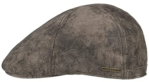 Stetson Cap Gatsby Texas Pig Skin Herren – Wintermützen mit Visier, Futter für Frühling und Sommer