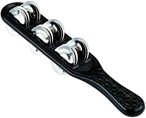 Nino Percussion Jingle Stick Instrument - Musikinstrument für Kinder ab 3 Jahren - Kunststoff und Stahl, Schwarz (NINO13BK) | Musikinstrument für Kinder ab 3 Jahren, Kunststoff und Stahl