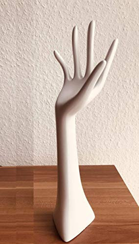 Boltze Schmuckhalter im weißen Handformat für Armbänder, Ketten, Ringe, Uhren und Co