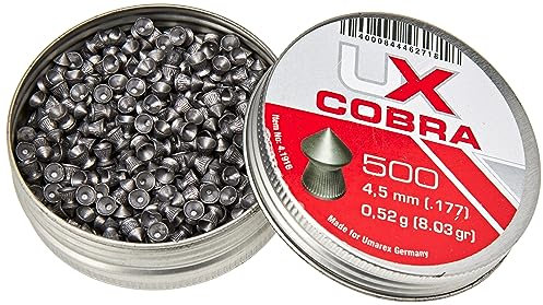 Umarex, Spitzkopf, 4,5mm für Diabolo Cobra Luftpistolen, super perforierend, 500 Stück