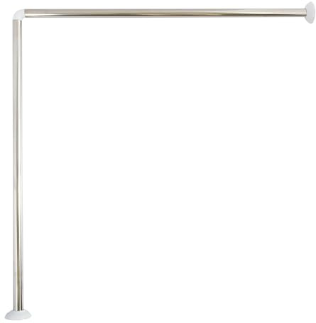 MSV 140100 - Barra de Ducha de Esquina de Acero Inoxidable, 8 x 2,5 x 2,5 cm.