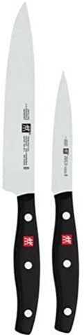 Zwilling 30762000 Twin Pollux Messerset, Rostfreier Spezialstahl, Zwilling Sonderschmelze, genietet, Kunststoff-Schalen, 420 x 95 mm, 2-teilig, schwarz