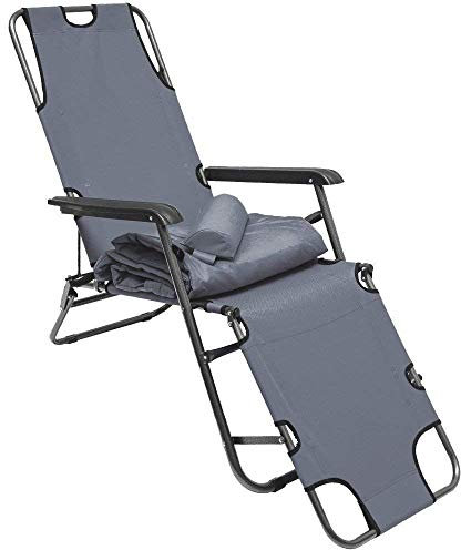 AMANKA 180 x 60cm Relaxliege Garten Liegestuhl Klappbar - Gartenstuhl mit Liegefunktion - Sonnenliege Faltbar - Campingliege Leicht - Gartenliege Wetterfest Strandliege Relaxsessel Outdoor Liege
