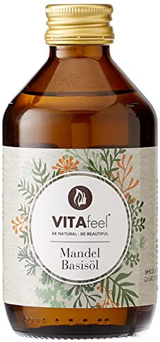 GreatVita Mandel Basisöl, süß 250 ml - vegan, gentechnikfrei, ideal zur Haut- und Haarpflege, für Aromatherapie & als Basisöl für Massageöle oder Naturkosmetik
