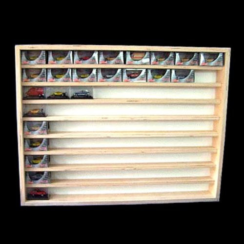 Alsino V-08 Vitrine Setzkasten Holz Modellautos Hängevitrine - 72 cm breit, für Sammler