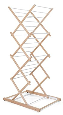 Foppapedretti Stendipiu' Stendino in lgeno Pieghevole Asciugare il capo, Naturale